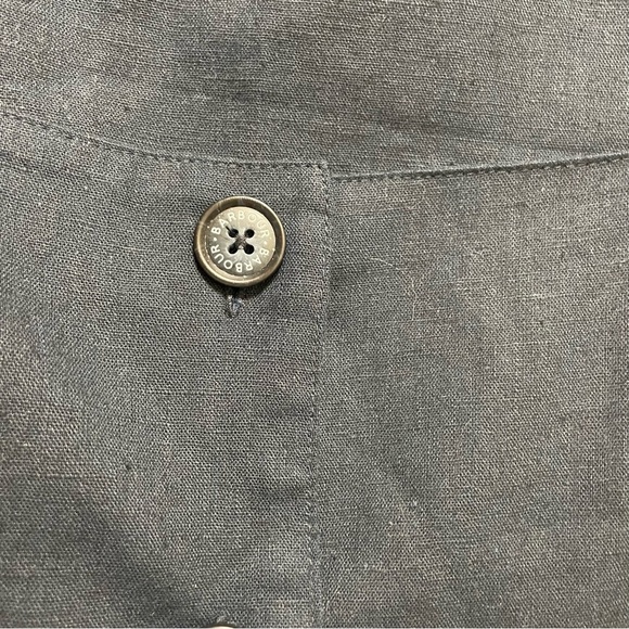 Barbour Navy leilani linen blend square neck puff sleeve Jumpsuit 14 - Picture 13 of 15